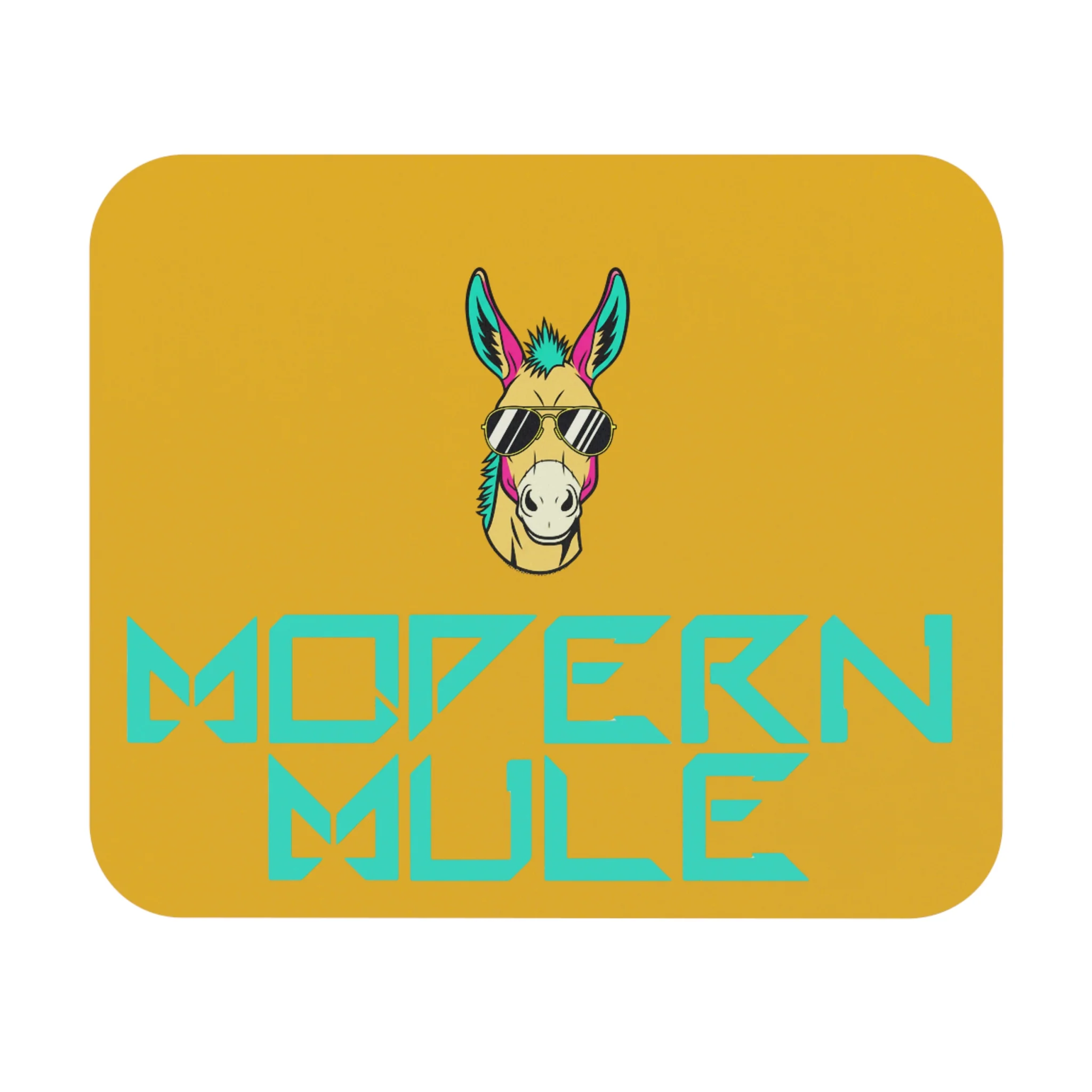 Modern Mule Mouse Pad — Retro Graphic Desk Mat with 'Modern Mule' Text